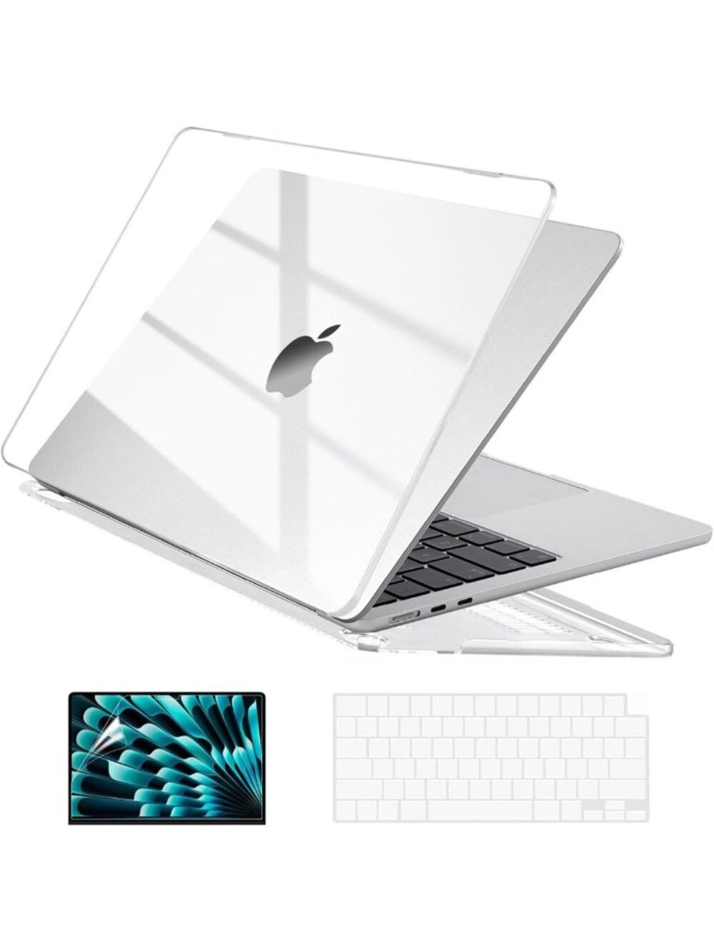 Crystal Clear MacBook Air Case 15" (2023-2026) - Slim, Durable, Lightweight